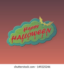 Happy Halloween. Speech cloud with text