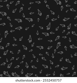 Happy halloween spooky cartoon pattern background. Vector illustration