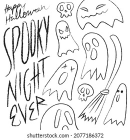 Happy Halloween Spooky Night Ever Doodle