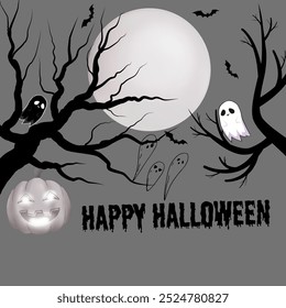 Happy Halloween for spooky season, trick or treat nihgt.