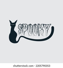 Happy Halloween spooky vector design.