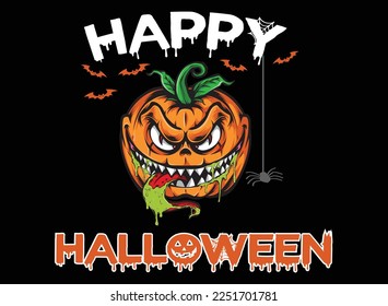 Happy Halloween Spooky Vibe T shirt design vector. Typography, Illustration Halloween t shirt design. Spooky, Ghost t shirt design for Halloween day. Halloween Vector Design.