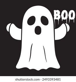 Happy Halloween Spooky Vibe T shirt design vector. Typography, Illustration Halloween t shirt design. Spooky, Ghost t shirt design for Halloween day. Halloween Vector Design.