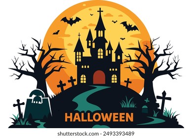 Happy Halloween Spooky Vibe T shirt design vector. Typography, Illustration Halloween t shirt design. Spooky, Ghost t shirt design for Halloween day. Halloween Vector Design.