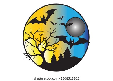 Happy Halloween Spooky Vibe T shirt design vector.