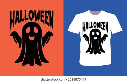 Happy Halloween Spooky Vibe T shirt design vector.