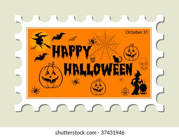 Happy Halloween Stamp