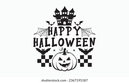 Happy halloween svg, halloween t shirt design bundle, Retro halloween svg, vector, pumpkin, witch, spooky, ghost, funny halloween t-shirt quotes Bundle, Cut File Cricut, Silhouette 