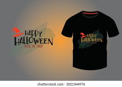 Happy Halloween t shirt for boys and girls  design with vector background. vintage design t shirts. quote typography  . horror t-shirts. Halloween costumes. funny, 