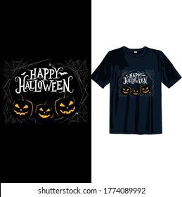 Happy Halloween t shirt design template. Happy Halloween t shirt design template easy to print all purpose for man, women and children