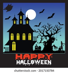happy Halloween t shirt design, vector file.