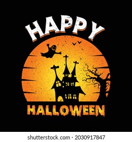 Happy Halloween T shirt design for halloween day