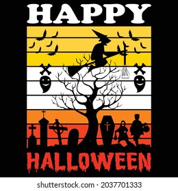 HAPPY HALLOWEEN T Shirt Design