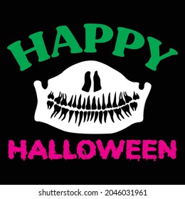 HAPPY HALLOWEEN T SHIRT DESIGN, VECTOR FILE.