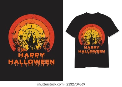 happy Halloween t shirt design 