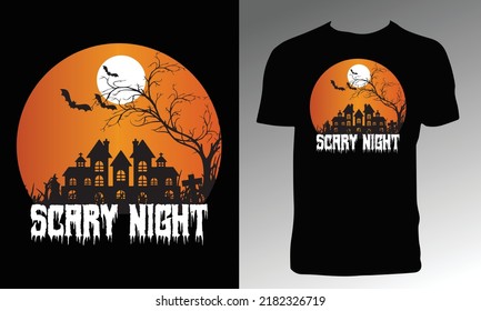 Happy Halloween T Shirt Design. 