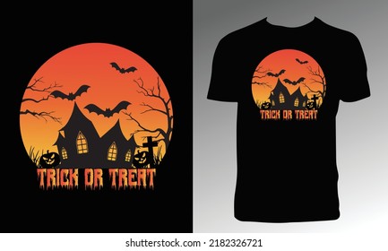 Happy Halloween T Shirt Design. 