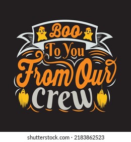 Happy Halloween t shirt design with Halloween elements or Hand drawn Halloween typography design