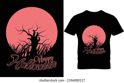 Happy halloween t shirt design