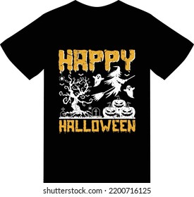 Happy Halloween t shirt design 