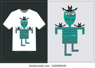 happy Halloween t shirt design template 