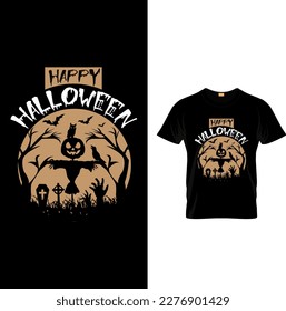 HAPPY HALLOWEEN T SHIRT DESIGN