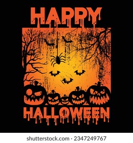 Happy Halloween t shirt design