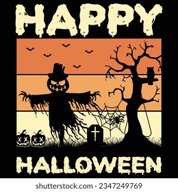 Happy Halloween T shirt design