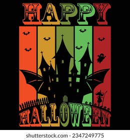 Happy Halloween T shirt Design for October