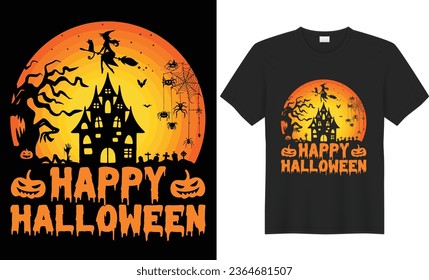 Happy halloween t shirt design.