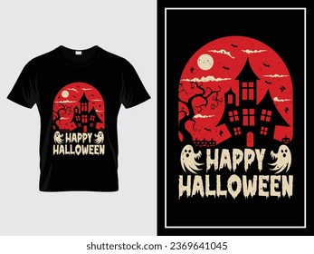 Happy Halloween t shirt design illustration vector 