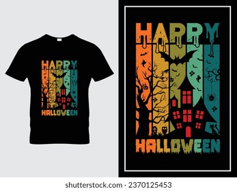 Happy Halloween t shirt design illustration vector 
