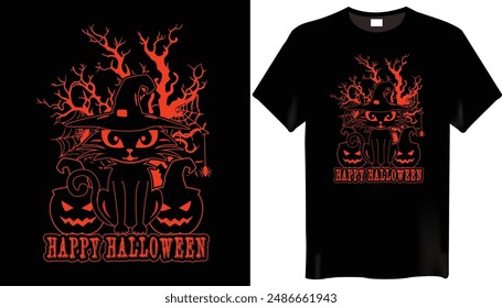 Happy Halloween T Shirt Design for Halloween day T-Shirts Design