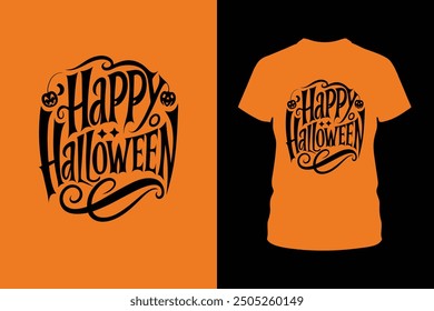 Fröhliches Halloween T-Shirt-Design. Perfekt für T-Shirt-Prints, Party-Outfits und festliche Dekorationen, die deinen Halloween-Feiern eine lustige und unheimliche Note verleihen.