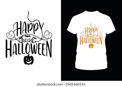 Fröhliches Halloween T-Shirt-Design. Perfekt für T-Shirt-Prints, Party-Outfits und festliche Dekorationen, die deinen Halloween-Feiern eine lustige und unheimliche Note verleihen.