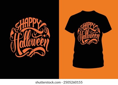 Fröhliches Halloween T-Shirt-Design. Perfekt für T-Shirt-Prints, Party-Outfits und festliche Dekorationen, die deinen Halloween-Feiern eine lustige und unheimliche Note verleihen.