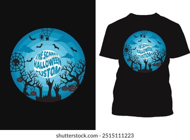 Happy Halloween t shirt design vector. Typography, quote, Halloween t shirt design. Halloween t shirt design for Halloween day.