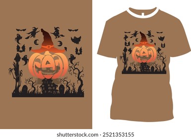 Happy Halloween t shirt design vector graphic illustration