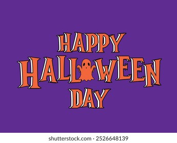 Happy Halloween. Halloween t shirt design.  Happy Halloween day text design for t shirts.