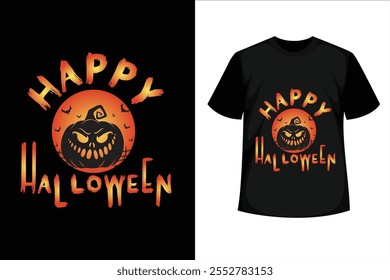 Happy Halloween t shirt design. Vector design