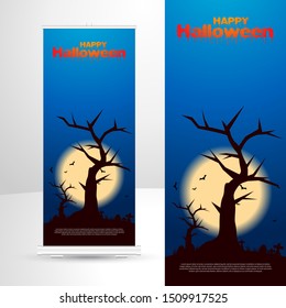 Happy Halloween. Template design vector for posters, banners, invitations, greeting cards and backgrounds.