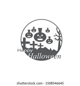 HAPPY HALLOWEEN TEMPLATE ILLUSTRATION VECTOR