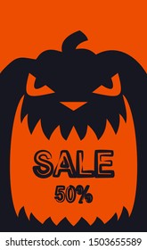 Happy Halloween. Template for posters, textiles, cards and other uses.