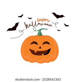 Happy Halloween Template Vector Design.