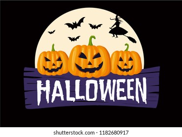Happy Halloween Text Banner