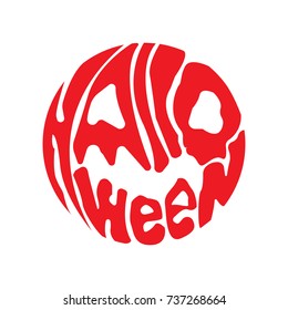 Happy Halloween Text, banner, icon Vector