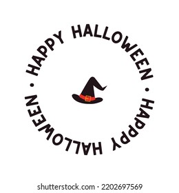 Fröhliches Halloween-Textbanner, Vektorgrafik