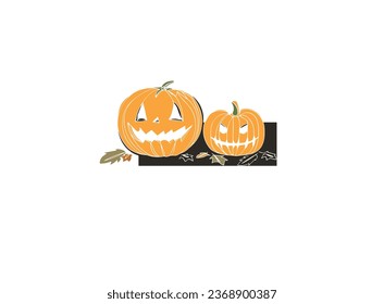 Happy Halloween Text Banner, Vector