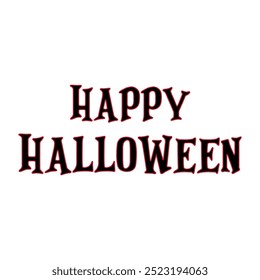 Happy Halloween Text Banner, Vector, vector text title , marketing, designing,