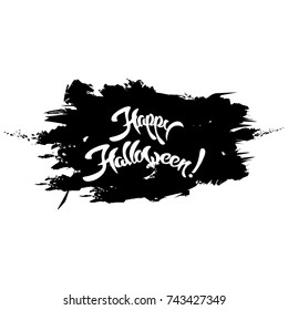 Happy Halloween Text Banner, Vector